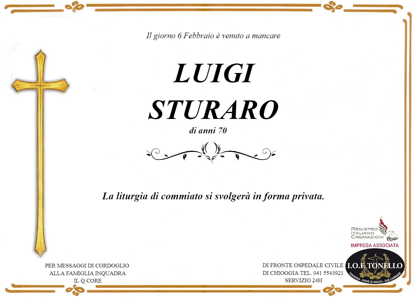 MANIFESTO LUIGI STURARO