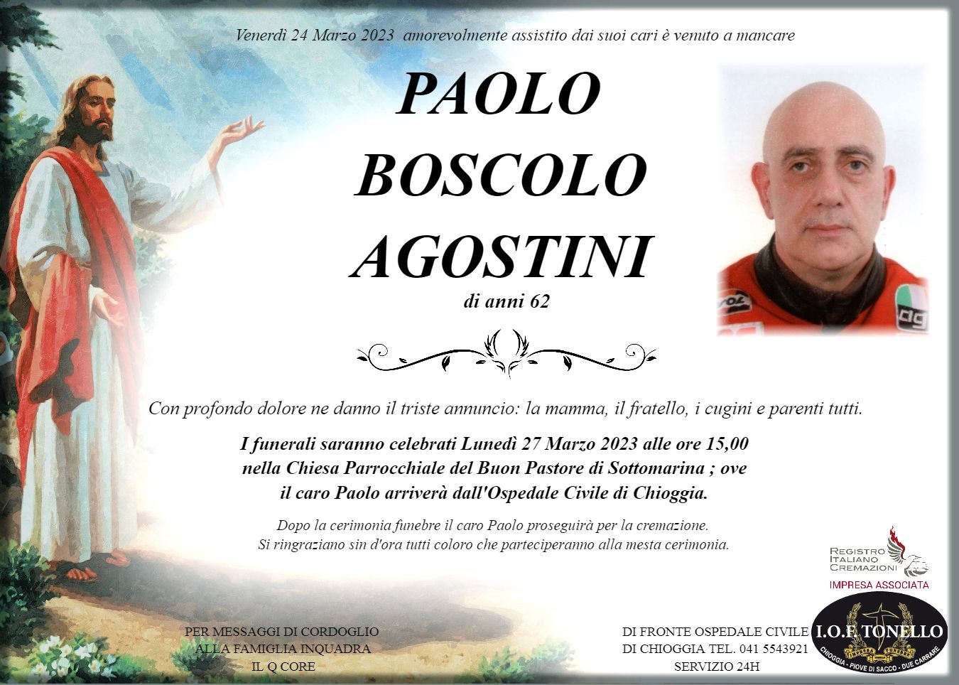 MANIFESTO PAOLO BOSCOLO AGOSTINI
