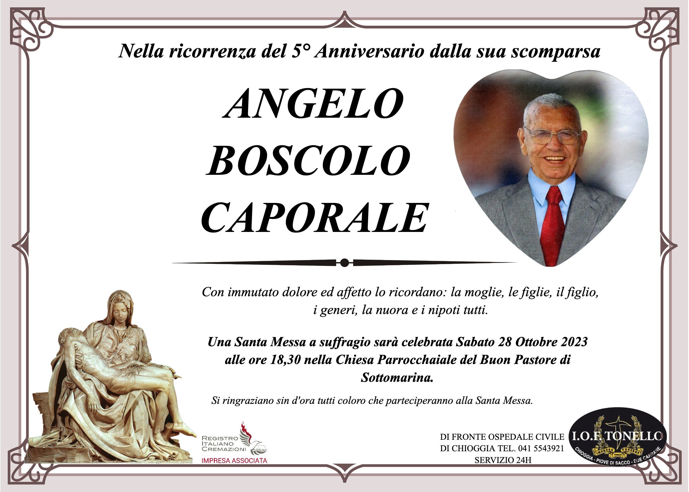 MANIFESTO ANGELO BOSCOLO CAPORALE