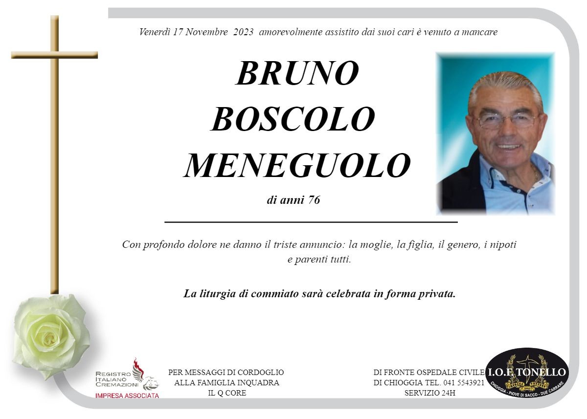 MANIFESTO BRUNO BOSCOLO MENEGUOLO
