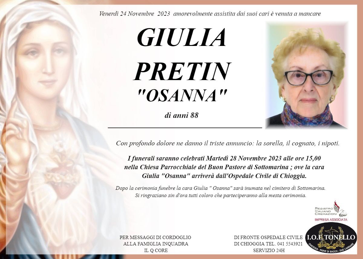 MANIFESTO GIULIA PRETIN