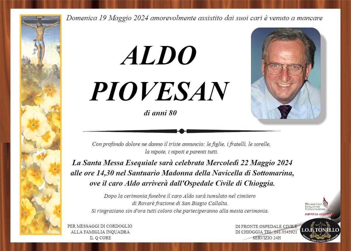 MANIFESTO ALDO PIOVESAN