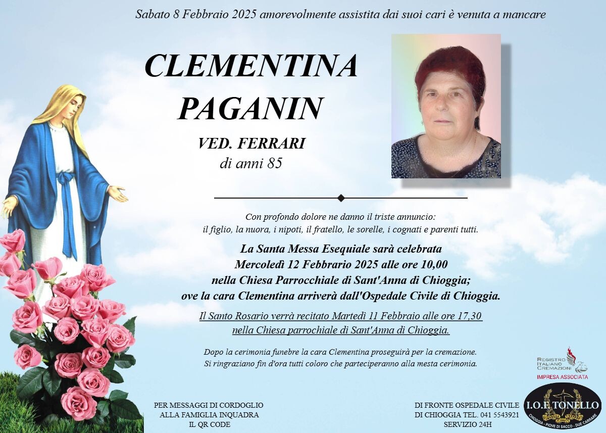 MANIFESTO CLEMENTINA PAGANIN