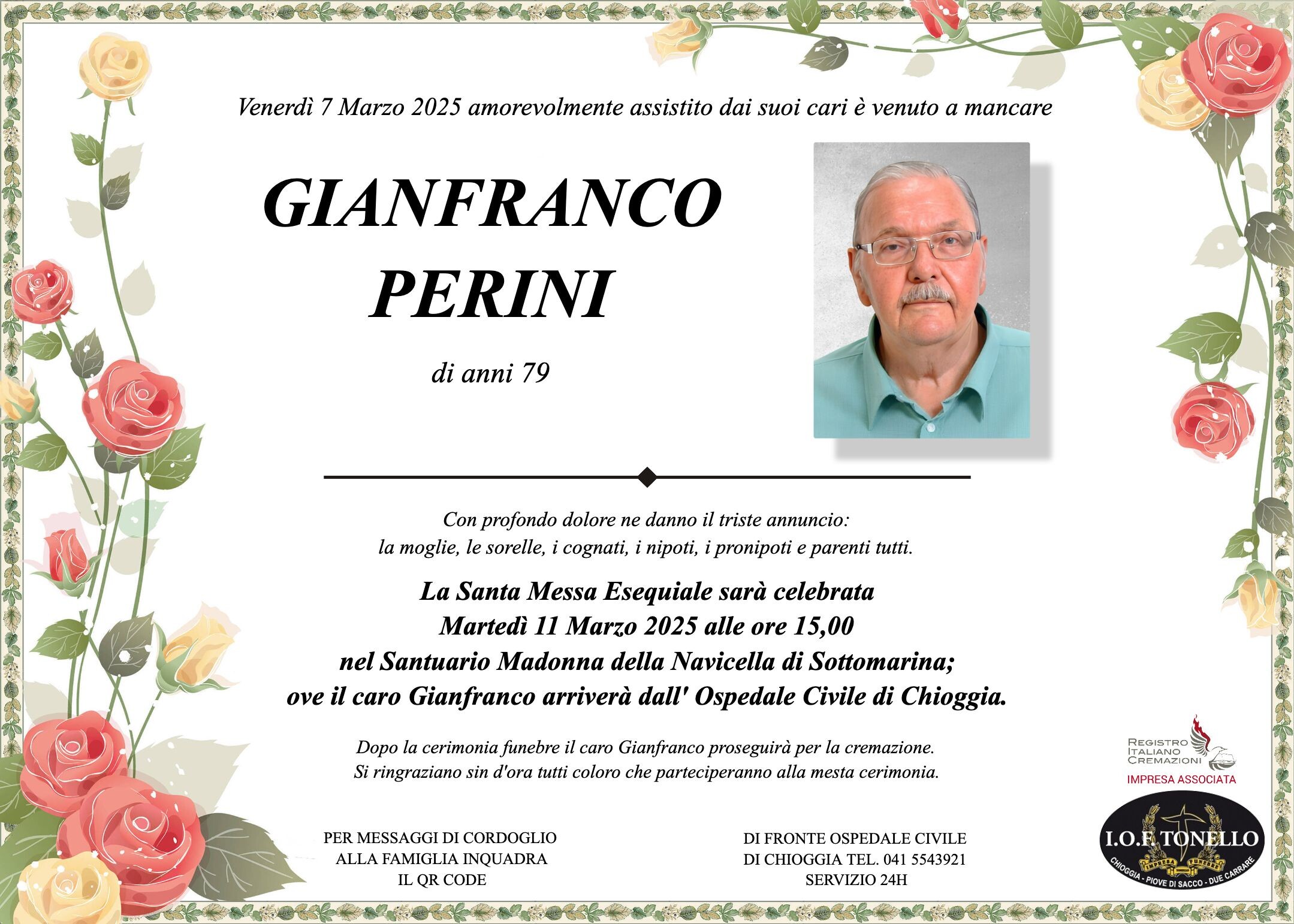 MANIFESTO GIANFRANCO PERINI