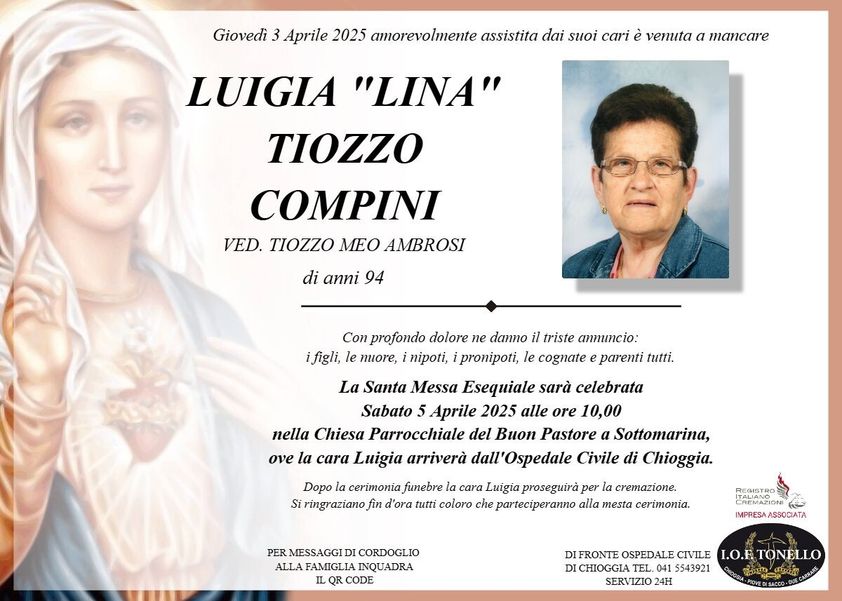 MANIFESTO LUIGIA TIOZZO COMPINI