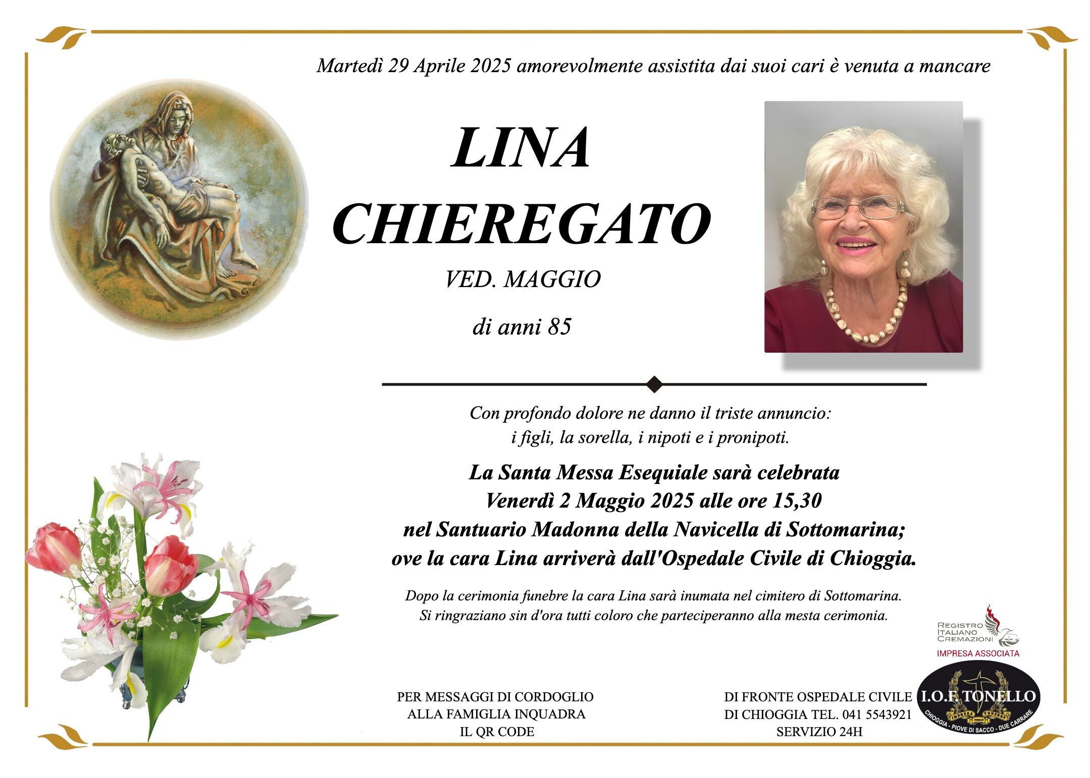 MANIFESTO LINA CHIEREGATO
