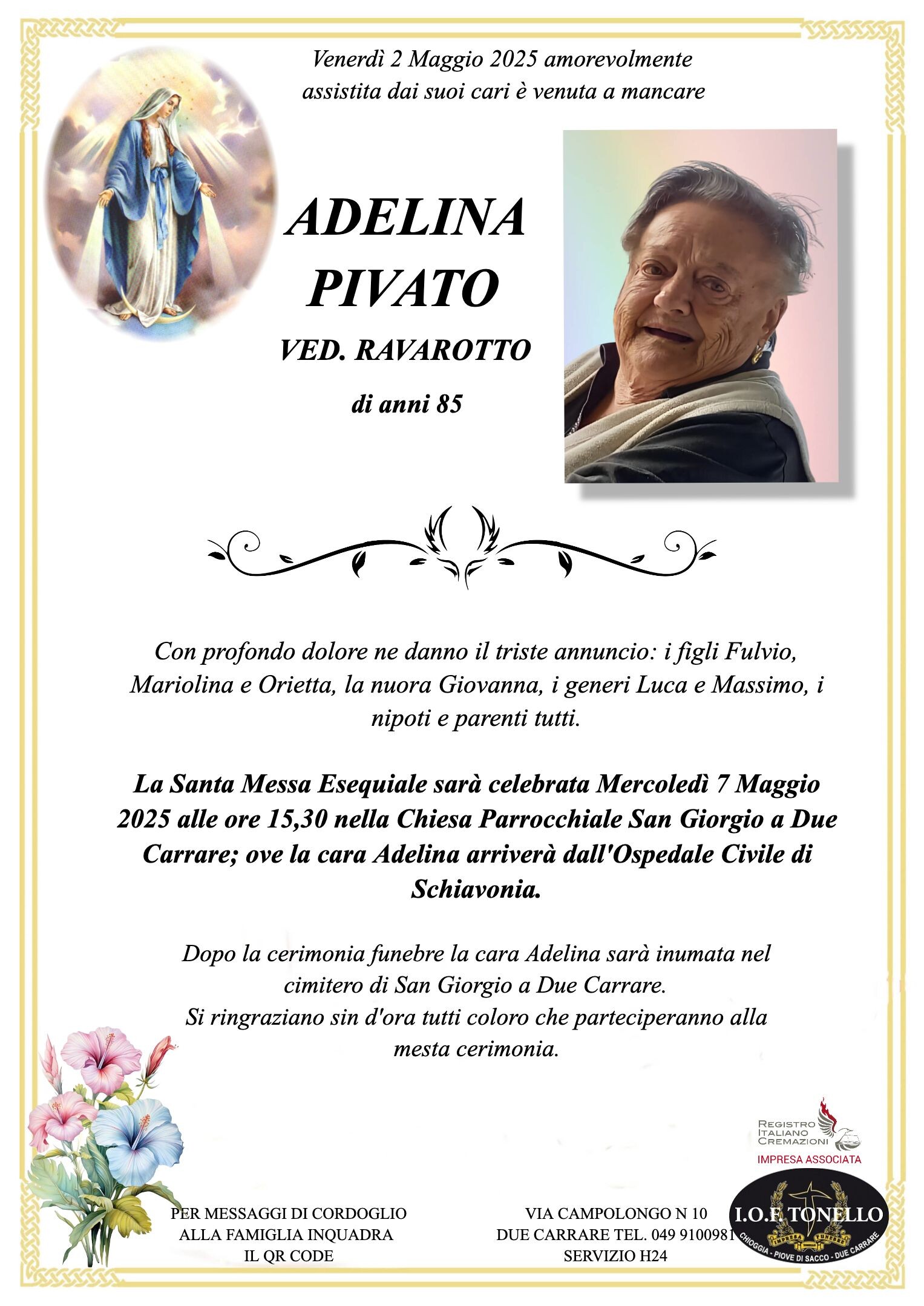 MANIFESTO ADELINA PIVATO