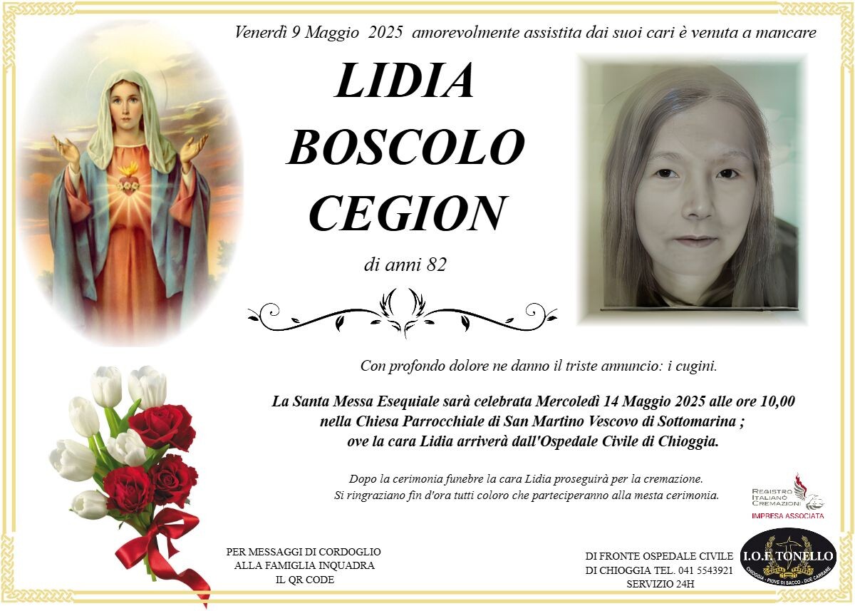 MANIFESTO LIDIA BOSCOLO CEGION