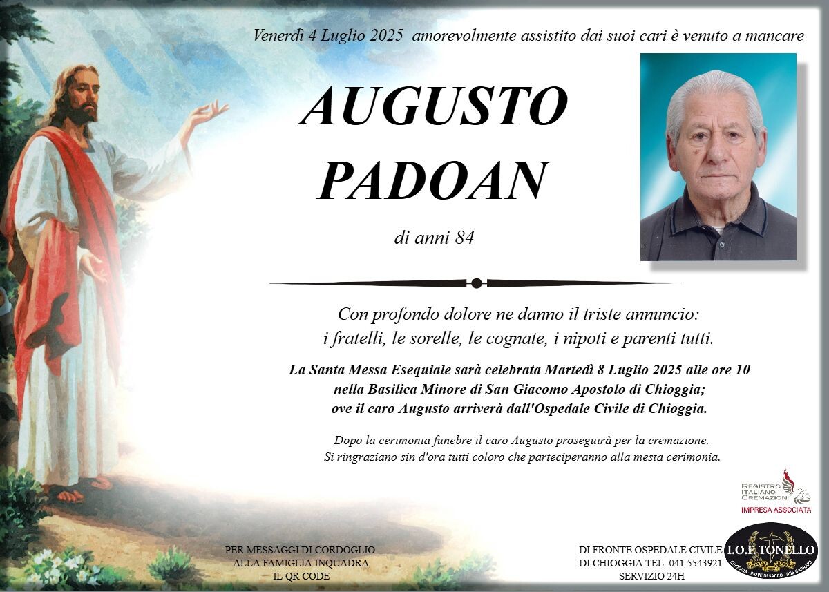 MANIFESTO AUGUSTO PADOAN