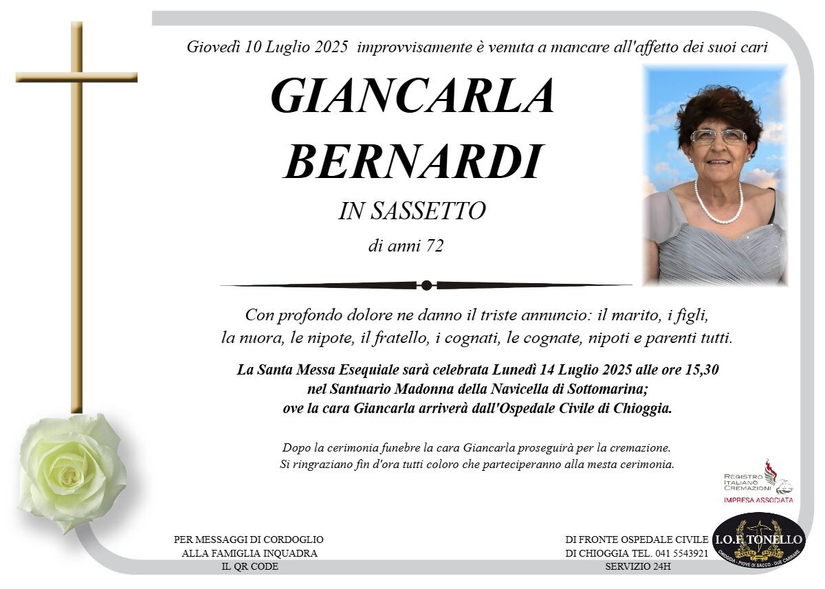 MANIFESTO GIANCARLA BERNARDI