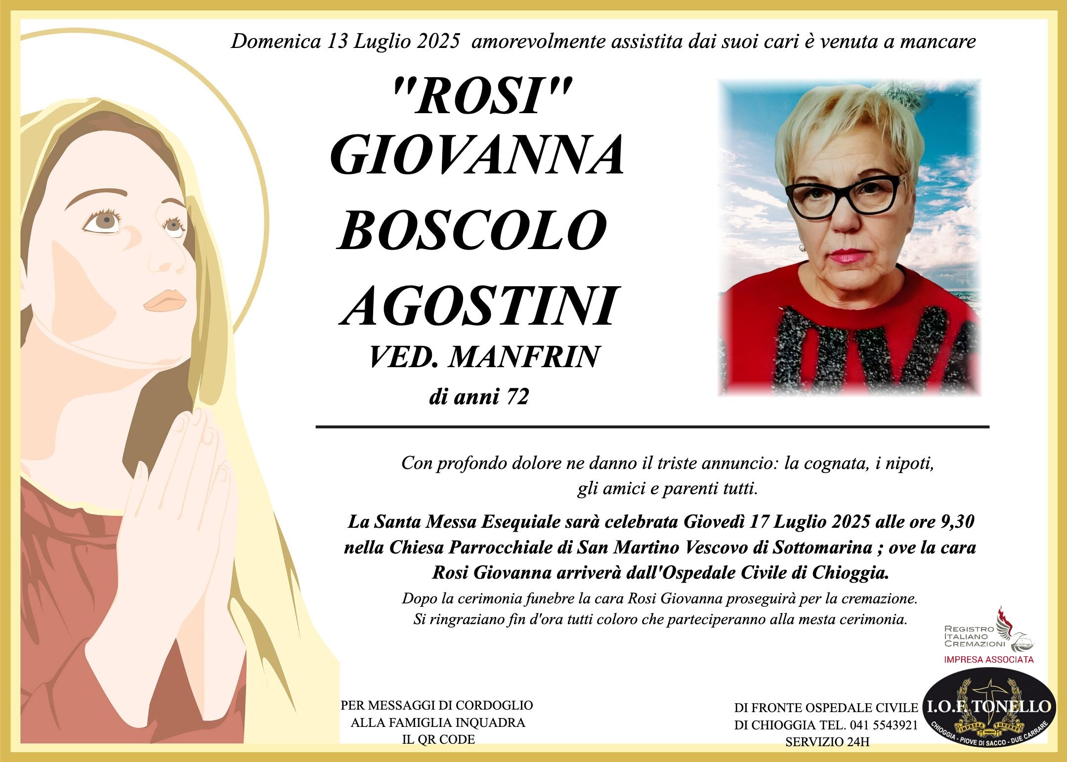 MANIFESTO GIOVANNA BOSCOLO AGOSTINI