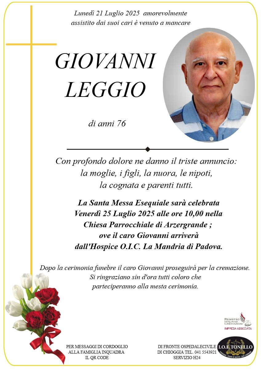 MANIFESTO GIOVANNI LEGGIO