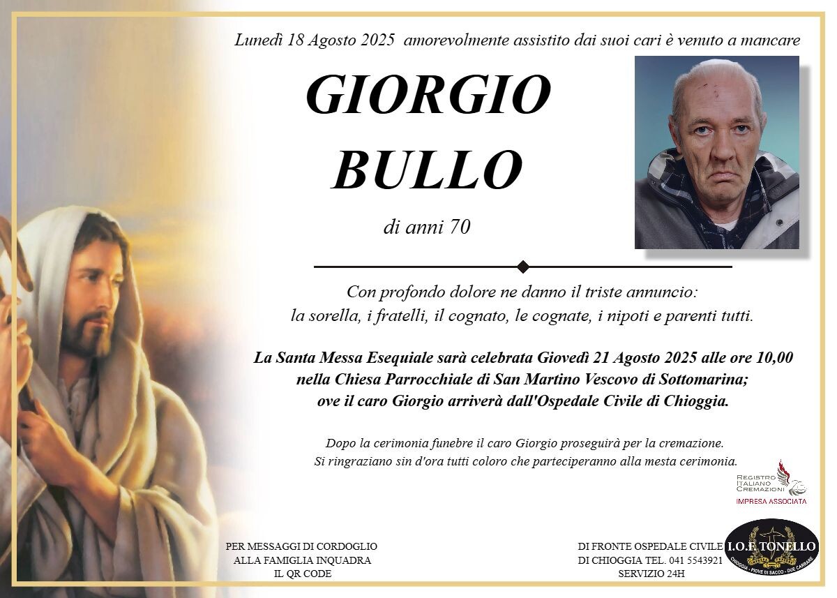 MANIFESTO GIORGIO BULLO