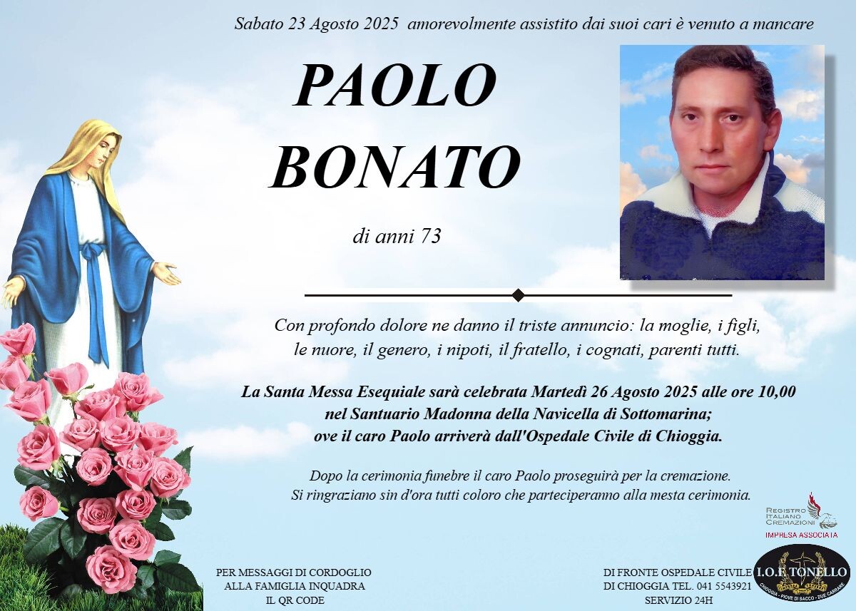 MANIFESTO PAOLO BONATO