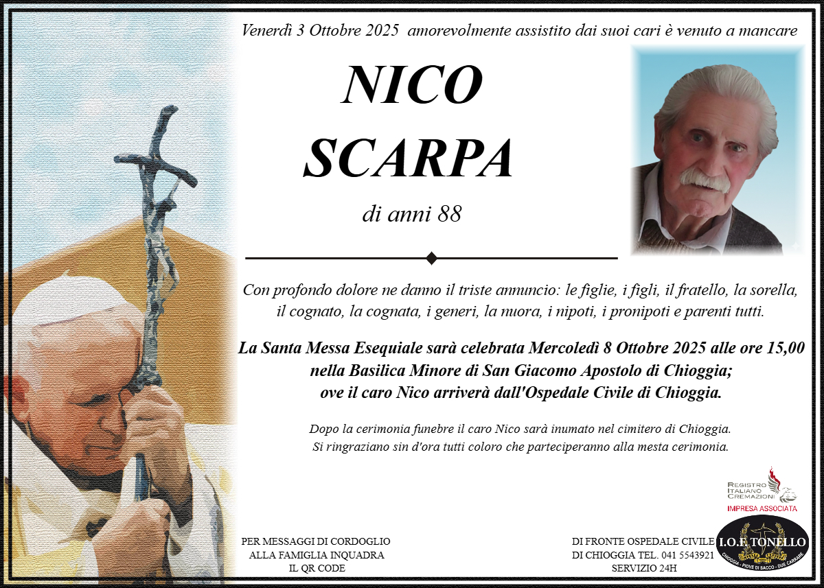 MANIFESTO NICO SCARPA