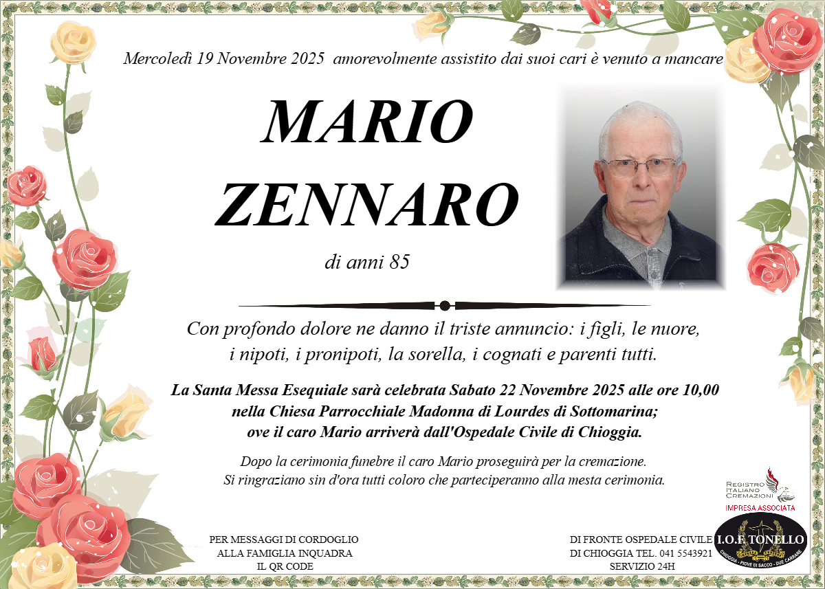 MANIFESTO MARIO ZENNARO