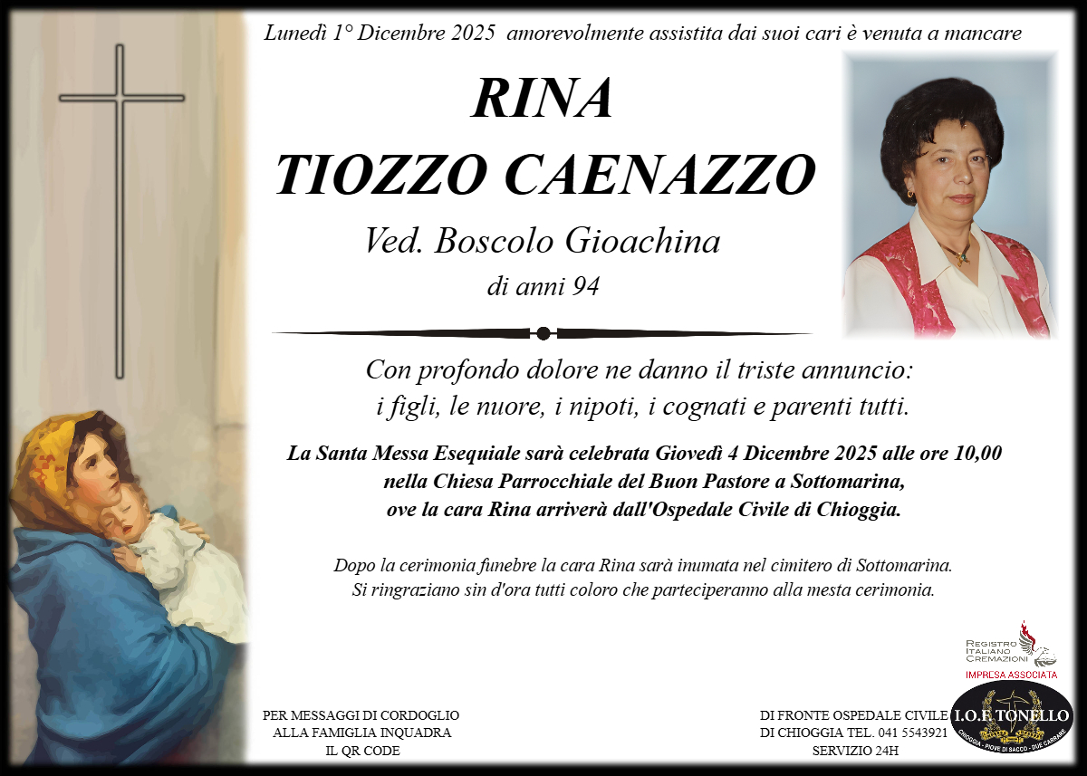 MANIFESTO RINA TIOZZO CAENAZZO