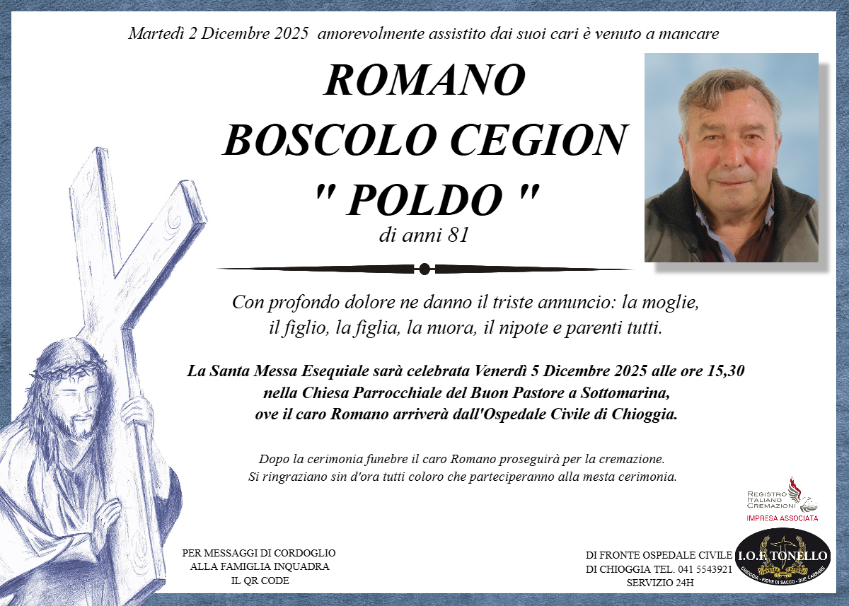 MANIFESTO ROMANO BOSCOLO CEGION