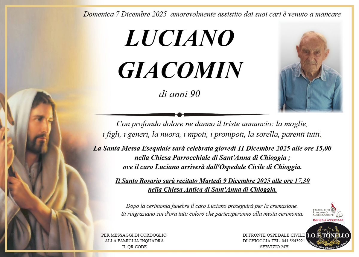 MANIFESTO LUCIANO GIACOMIN