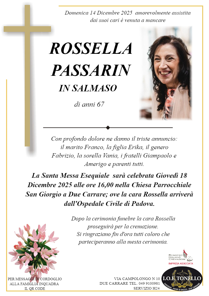 MANIFESTO ROSSELLA PASSARIN