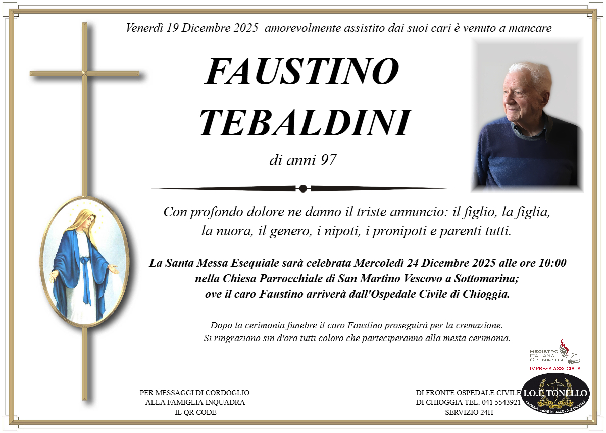 MANIFESTO FAUSTINO TEBALDINI