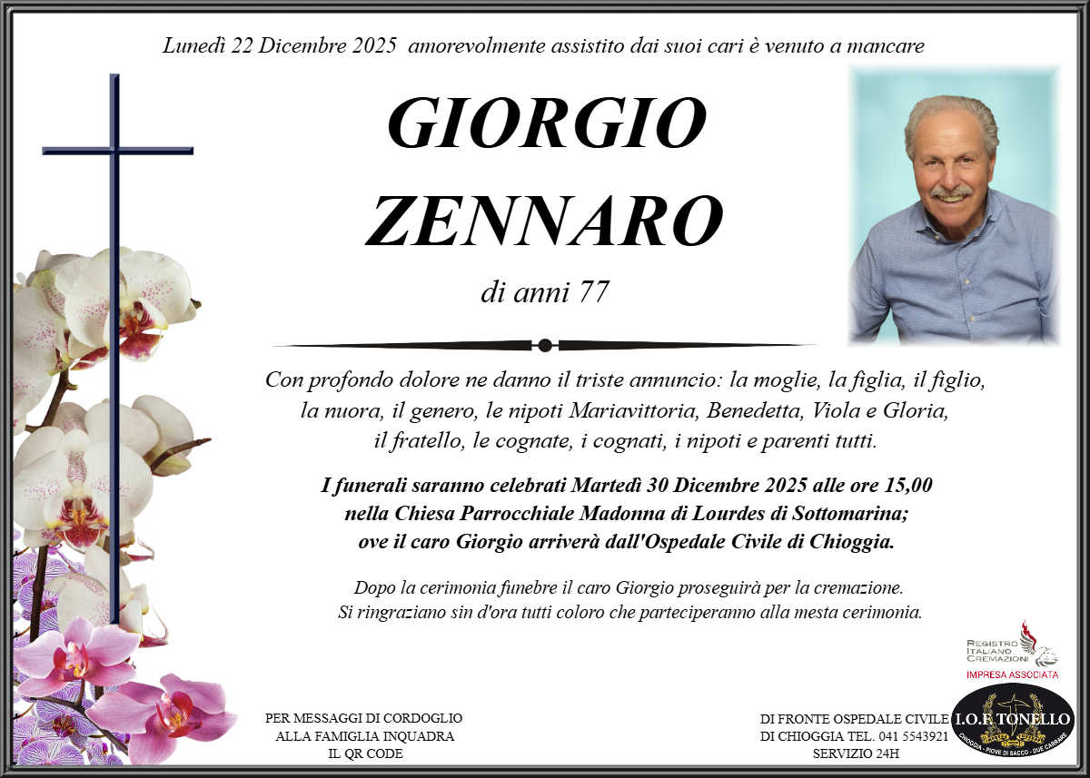 MANIFESTO GIORGIO ZENNARO