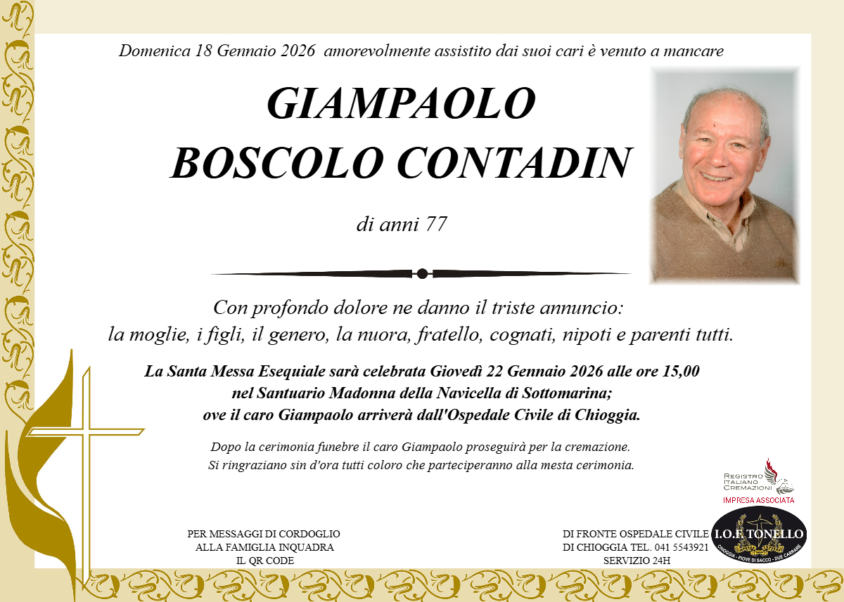 MANIFESTO GIAMPAOLO BOSCOLO CONTADIN
