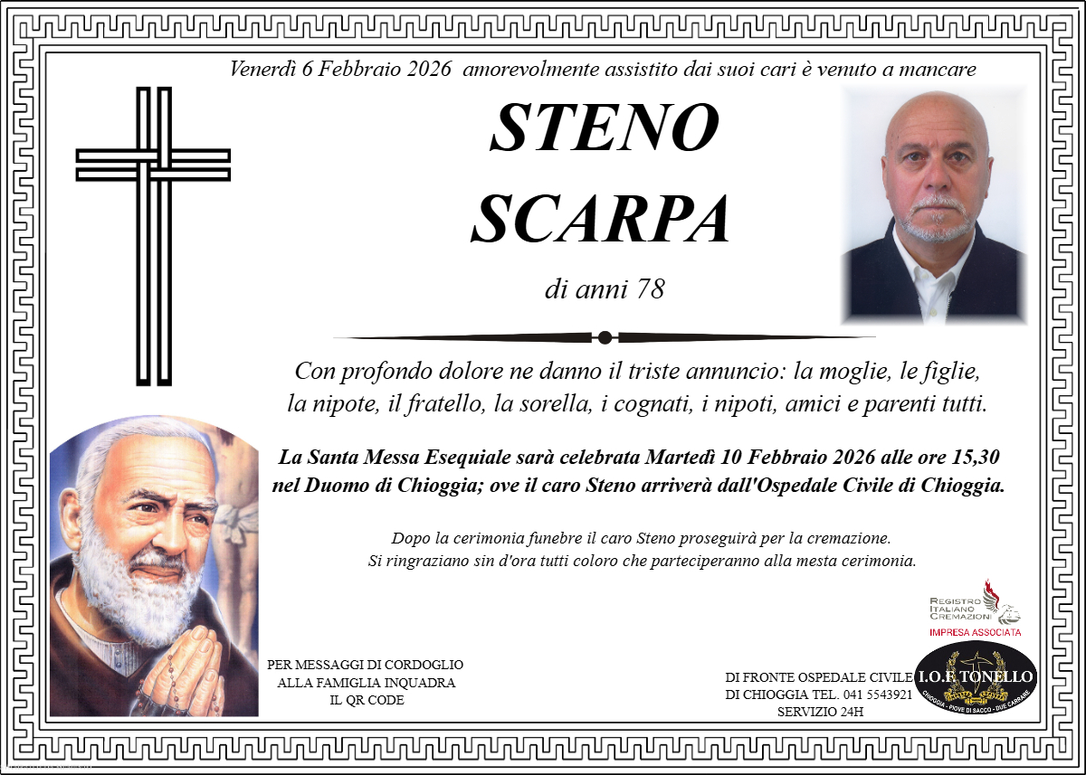 MANIFESTO STENO SCARPA