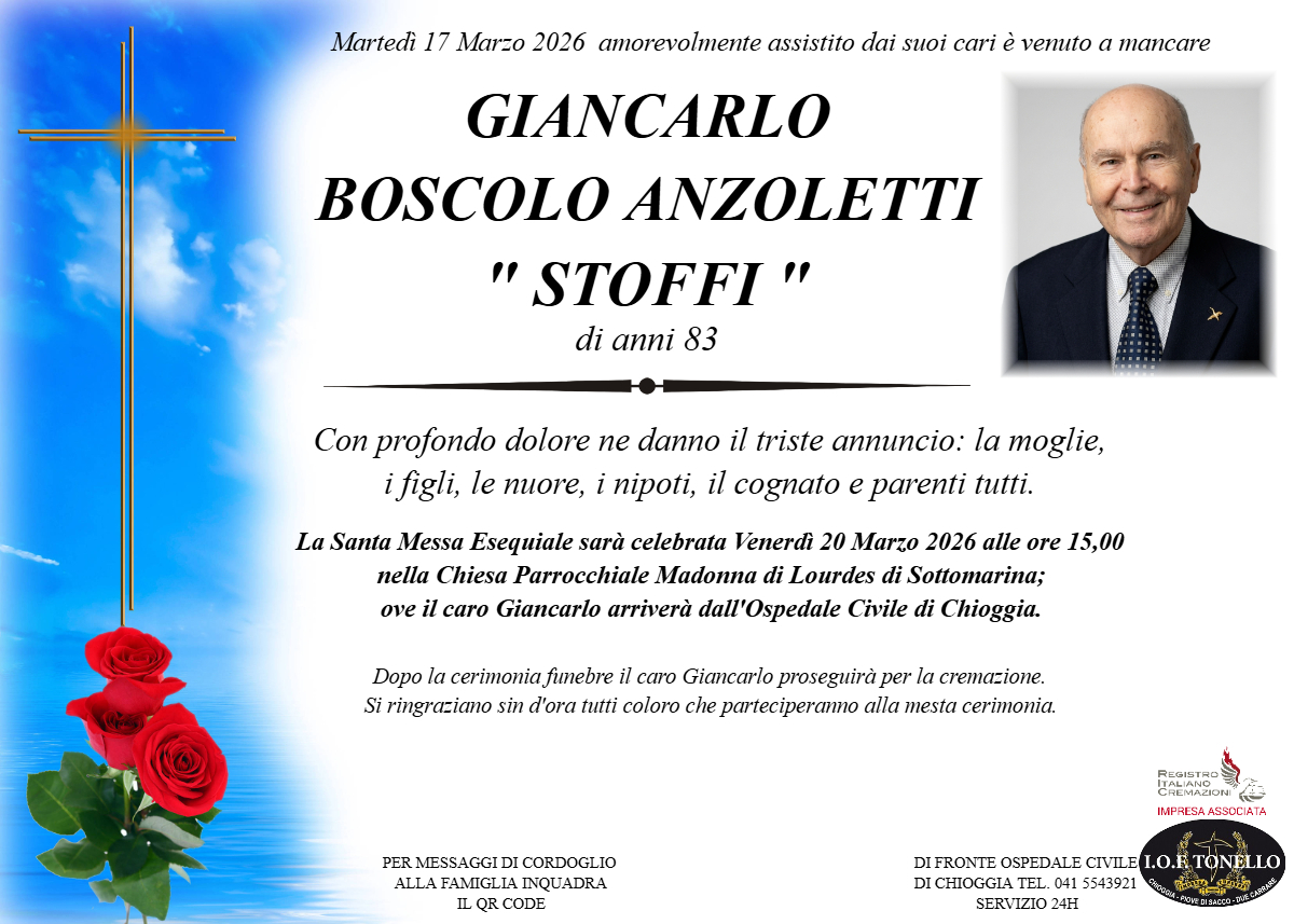 MANIFESTO GIANCARLO BOSCOLO ANZOLETTI