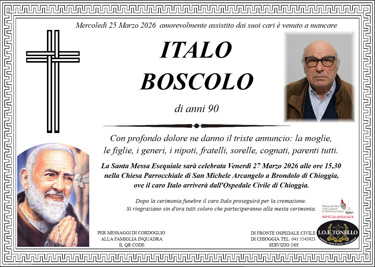 MANIFESTO ITALO BOSCOLO