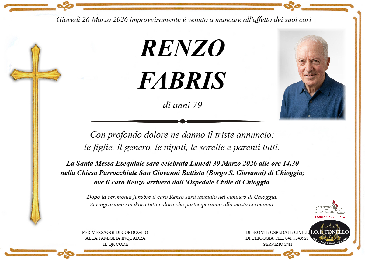MANIFESTO RENZO FABRIS