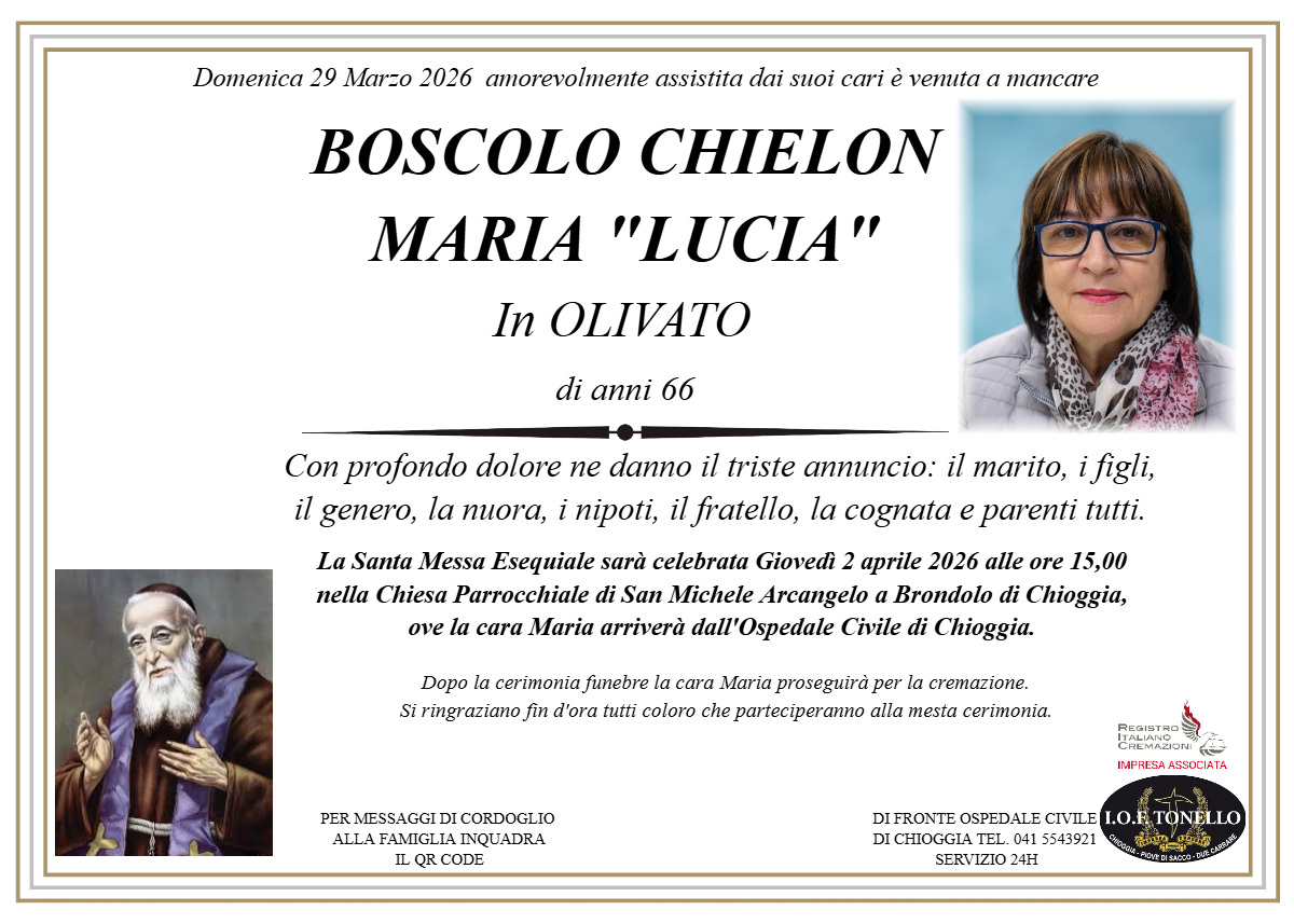 MANIFESTO MARIA BOSCOLO CHIELON