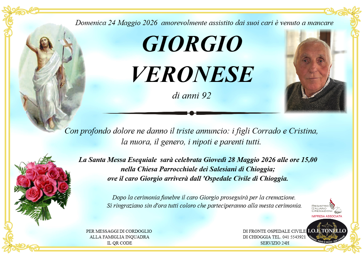 MANIFESTO GIORGIO VERONESE