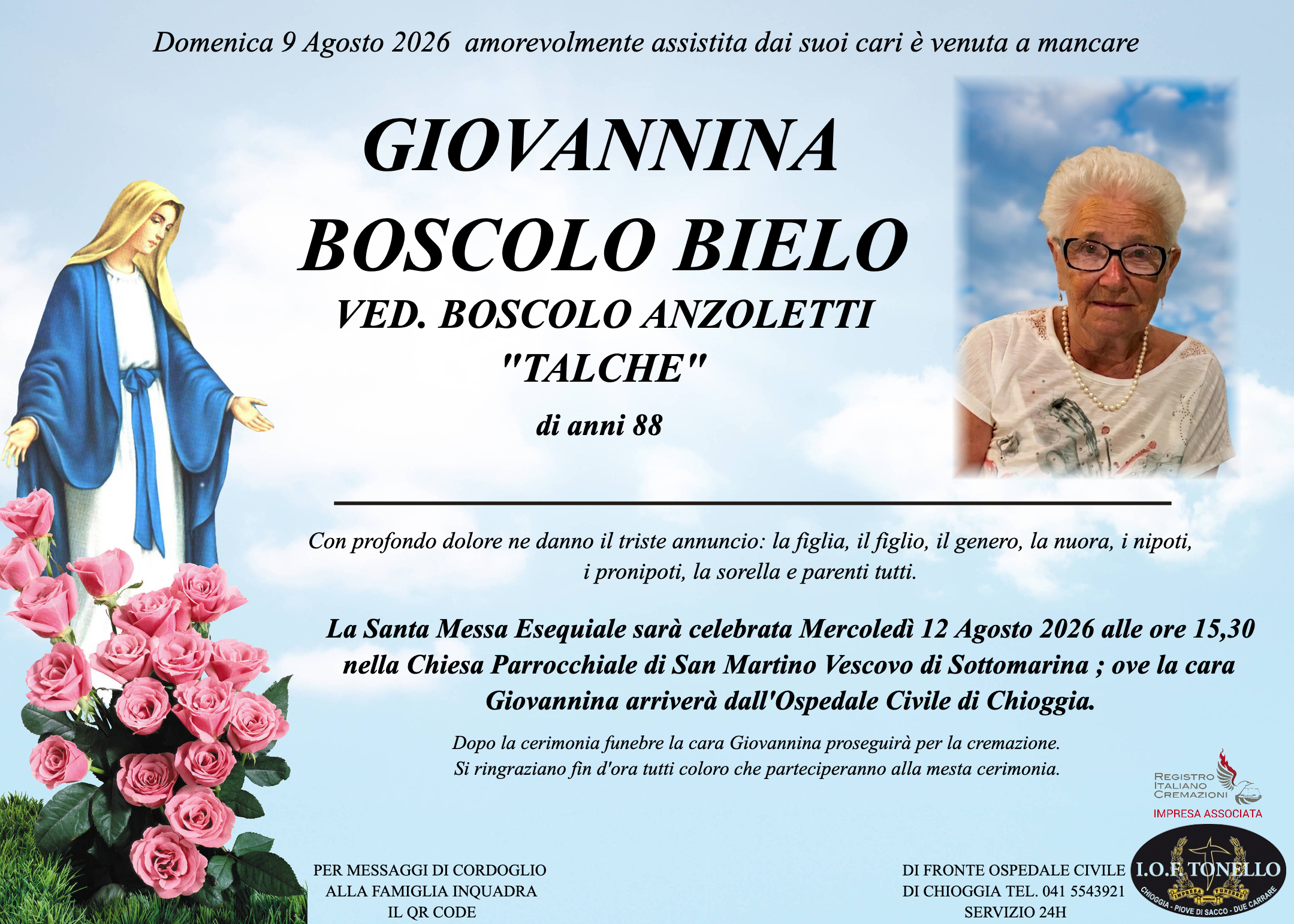 MANIFESTO GIOVANNINA BOSCOLO BIELO