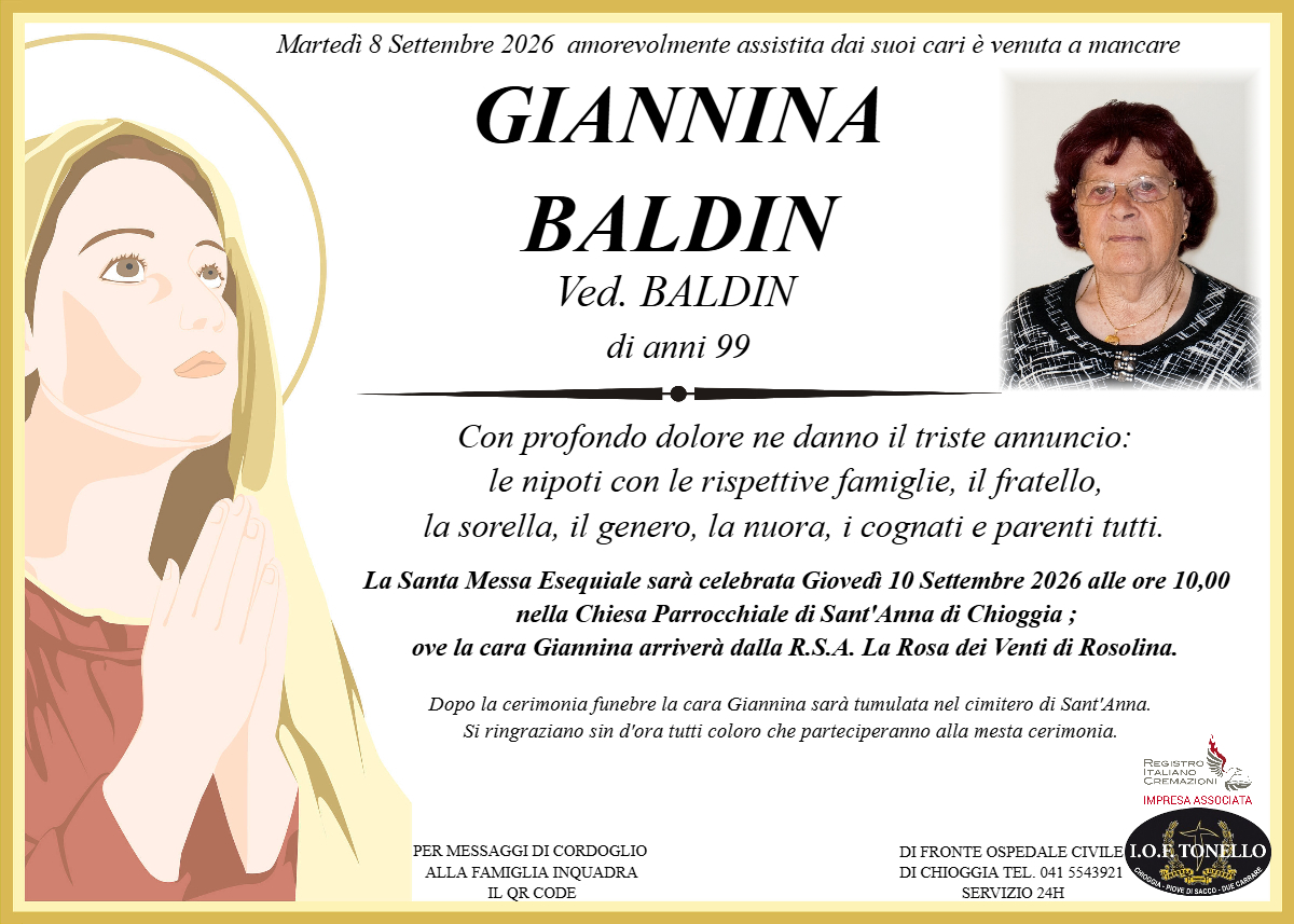 MANIFESTO GIANNINA BALDIN
