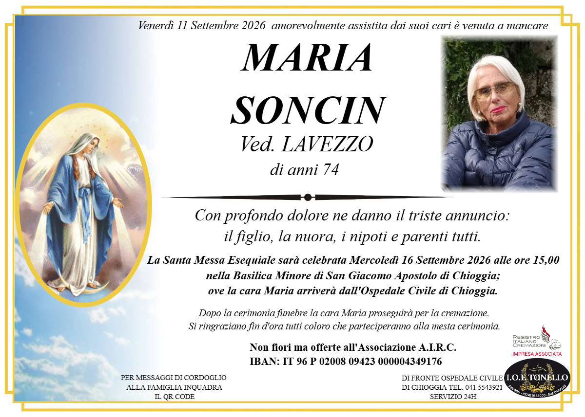 MANIFESTO MARIA SONCIN